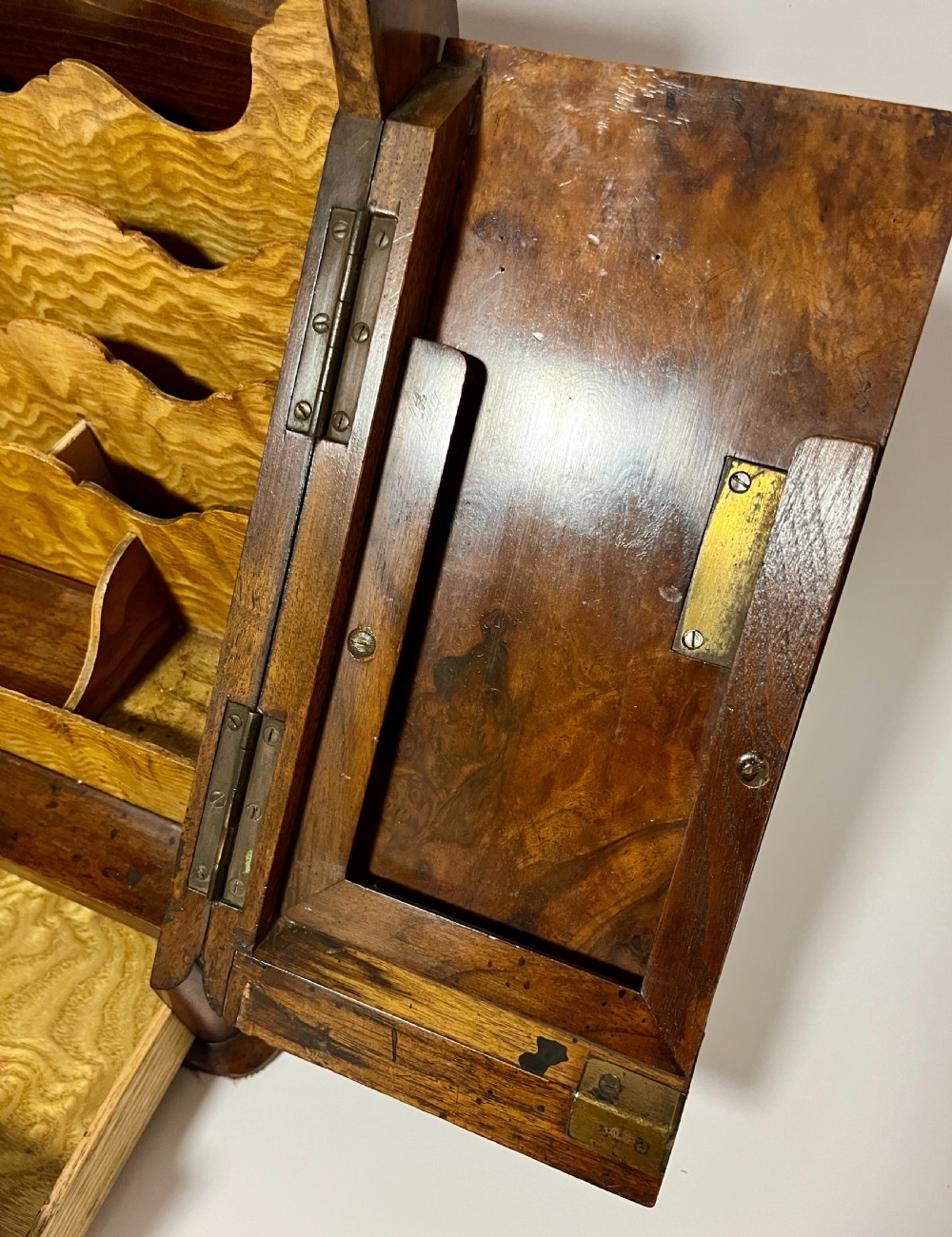 Victorian Burr Walnut Stationery Cabinet View VII