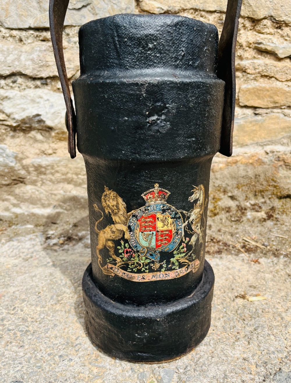 Antique Royal Navy Cordite Powder Bucket View II
