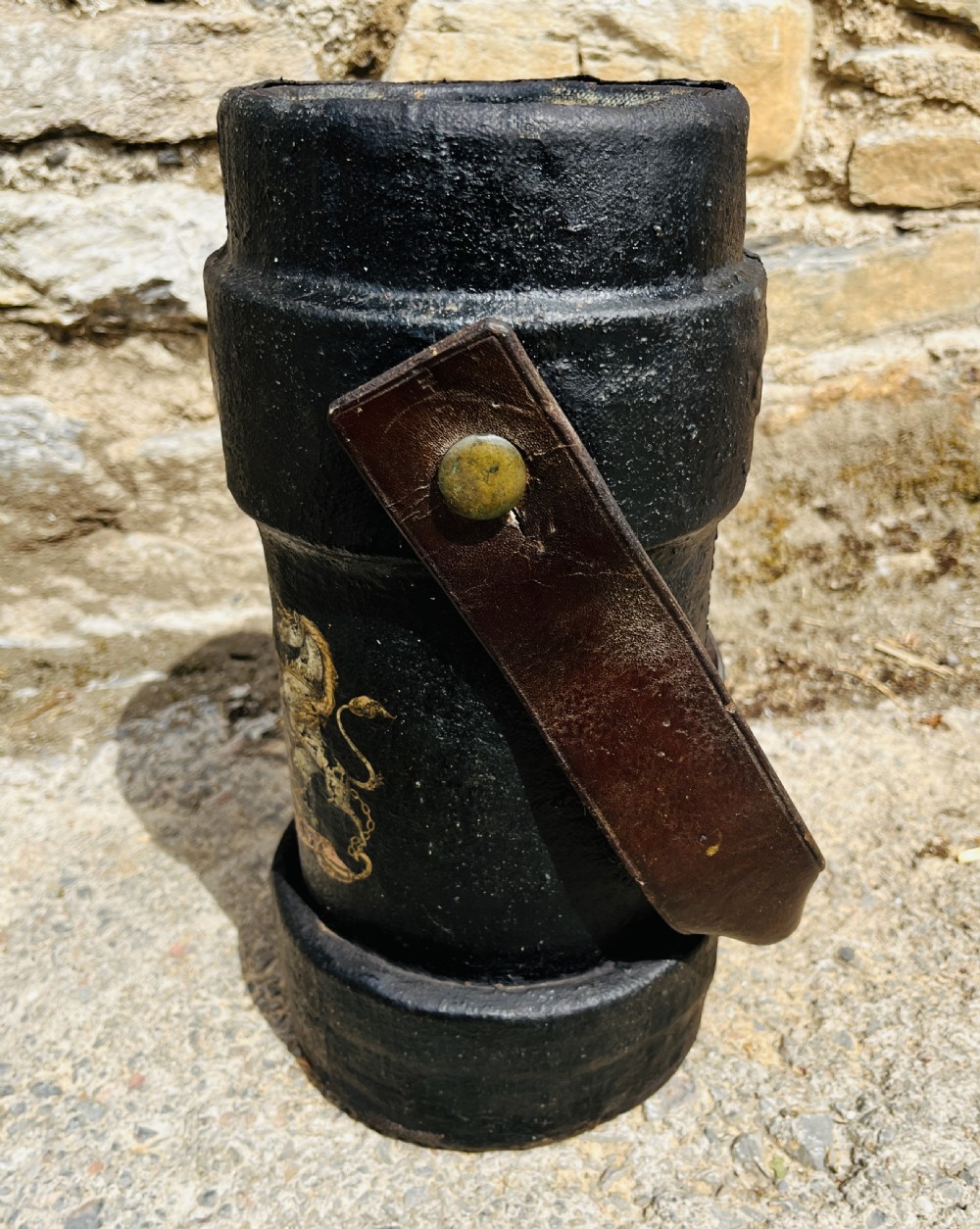Antique Royal Navy Cordite Powder Bucket View VI