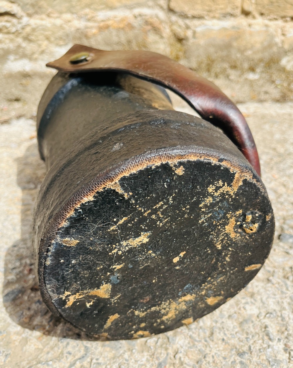 Antique Royal Navy Cordite Powder Bucket View IX