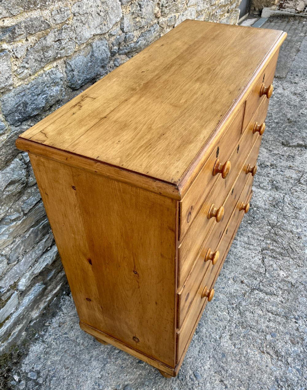 Antique Pine Chest of Drawers View V