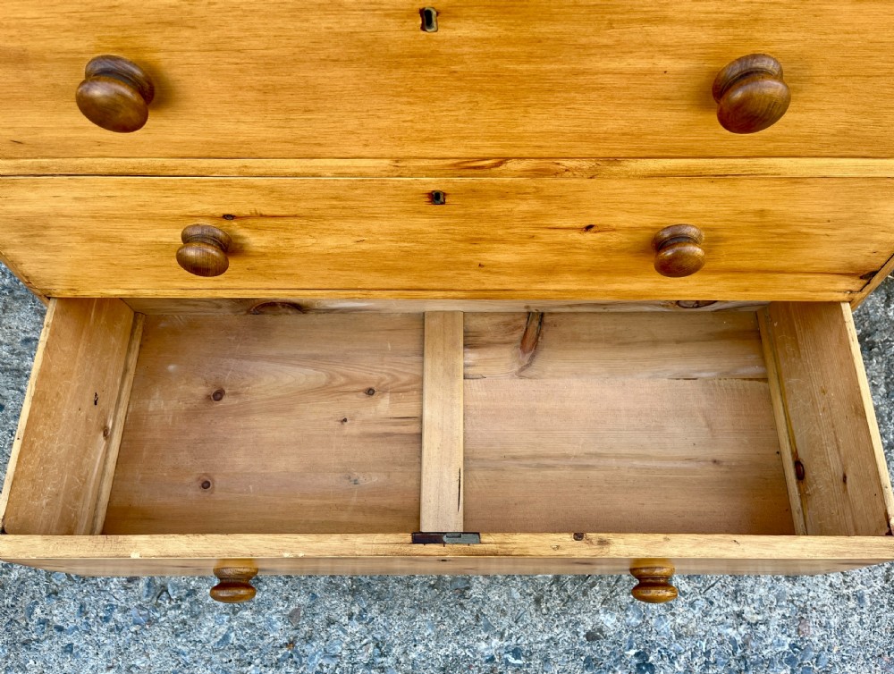 Large Victorian Stripped Pine Chest of Drawers View V