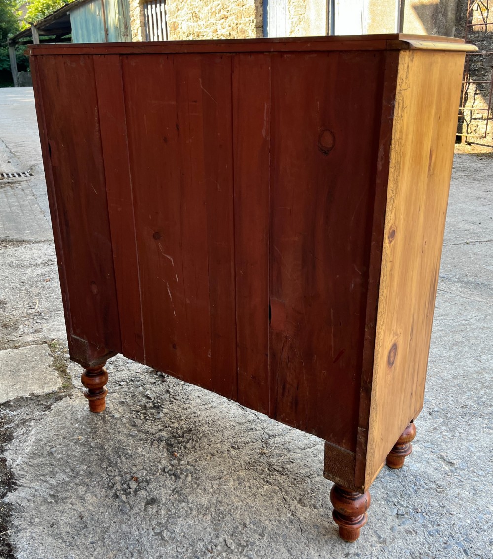Large Victorian Stripped Pine Chest of Drawers View VII