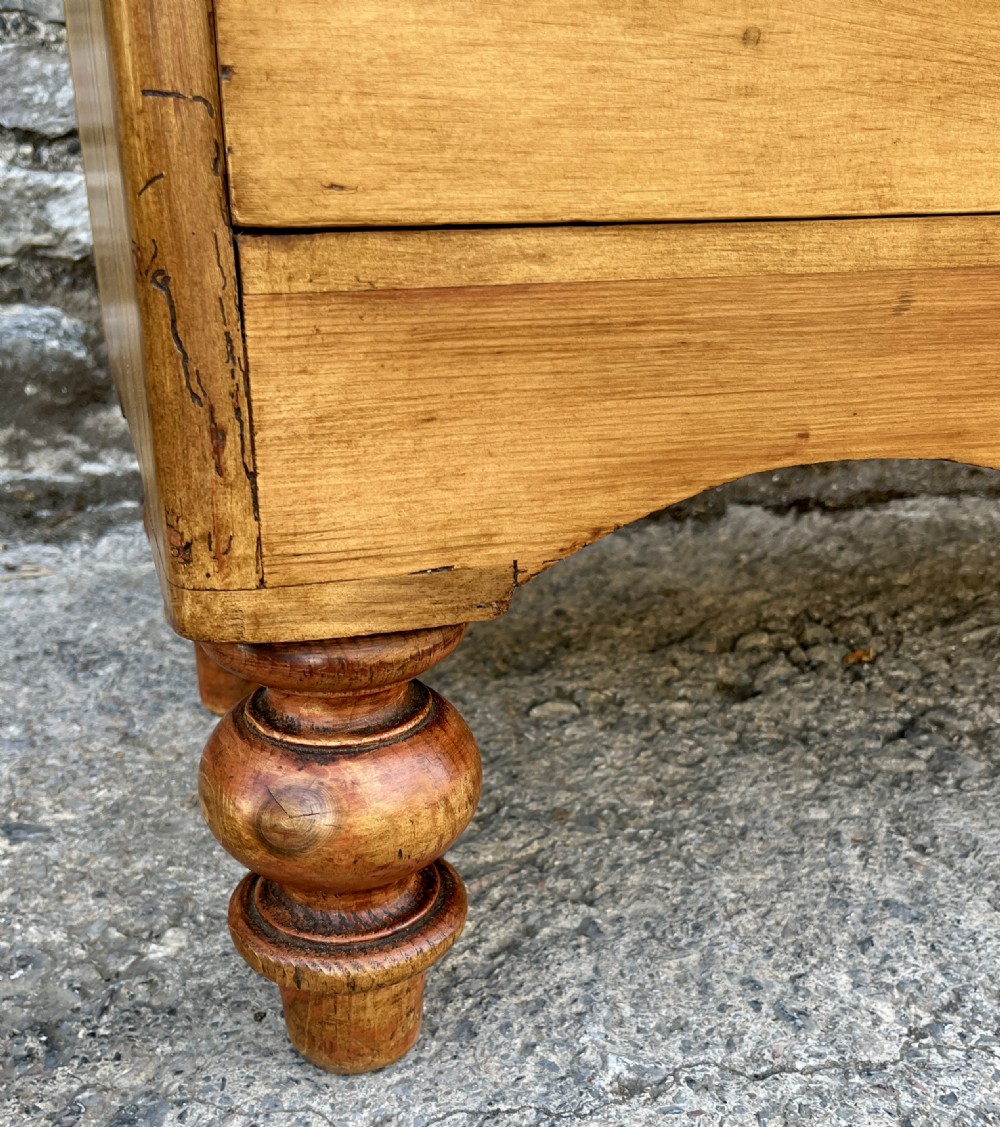 Large Victorian Stripped Pine Chest of Drawers View XI