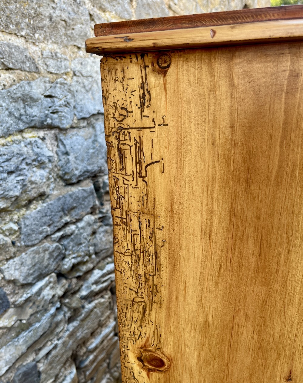 Large Victorian Stripped Pine Chest of Drawers View XIII