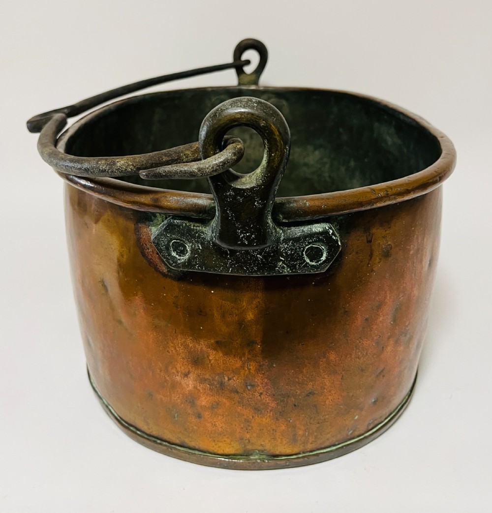 Large Victorian Copper Cooking Pot View VI