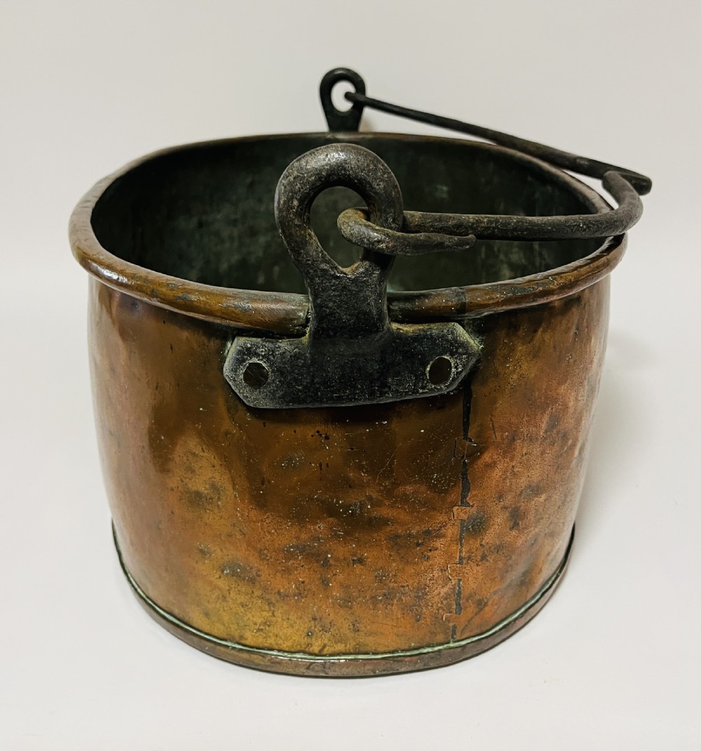 Large Victorian Copper Cooking Pot View X