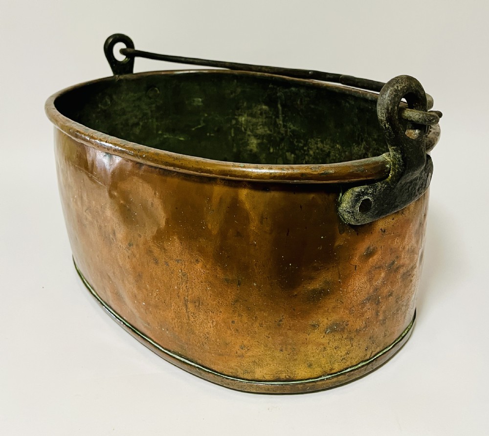Large Victorian Copper Cooking Pot View XII