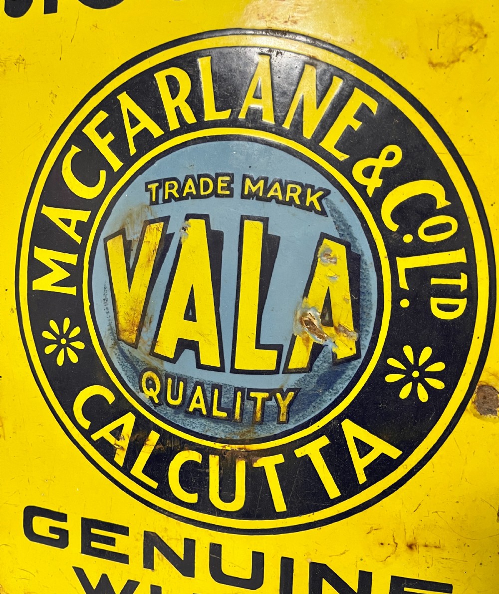 Enamel Sign Macfarlane & Co Paints Calcutta View II