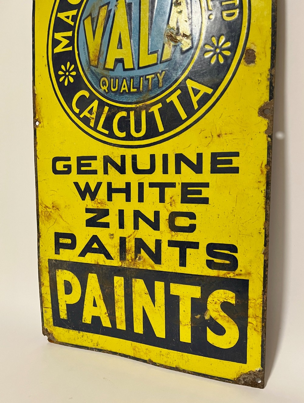 Enamel Sign Macfarlane & Co Paints Calcutta View IV