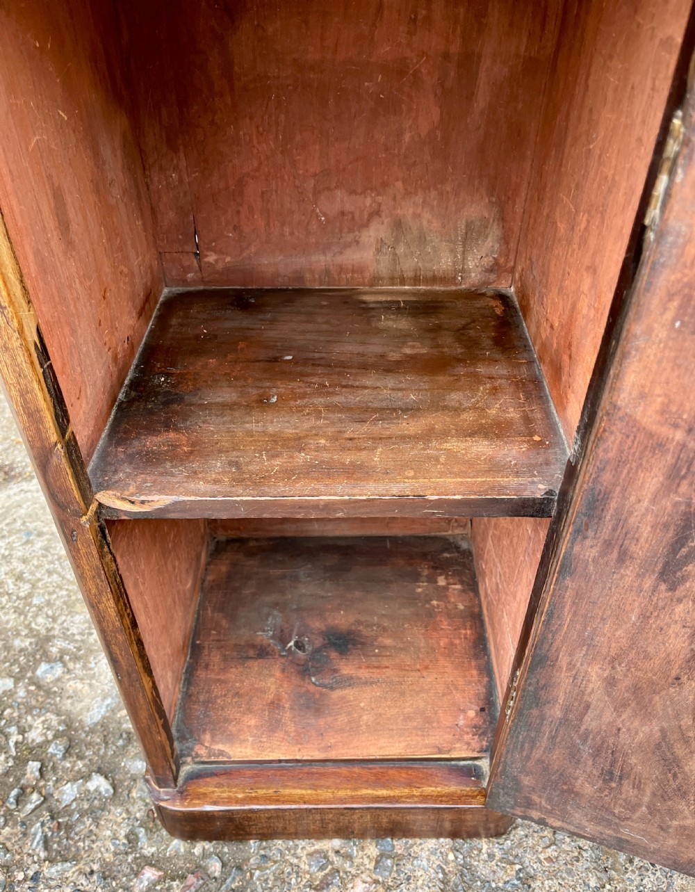 Victorian Mahogany Marble Top Pot Cupboard View V
