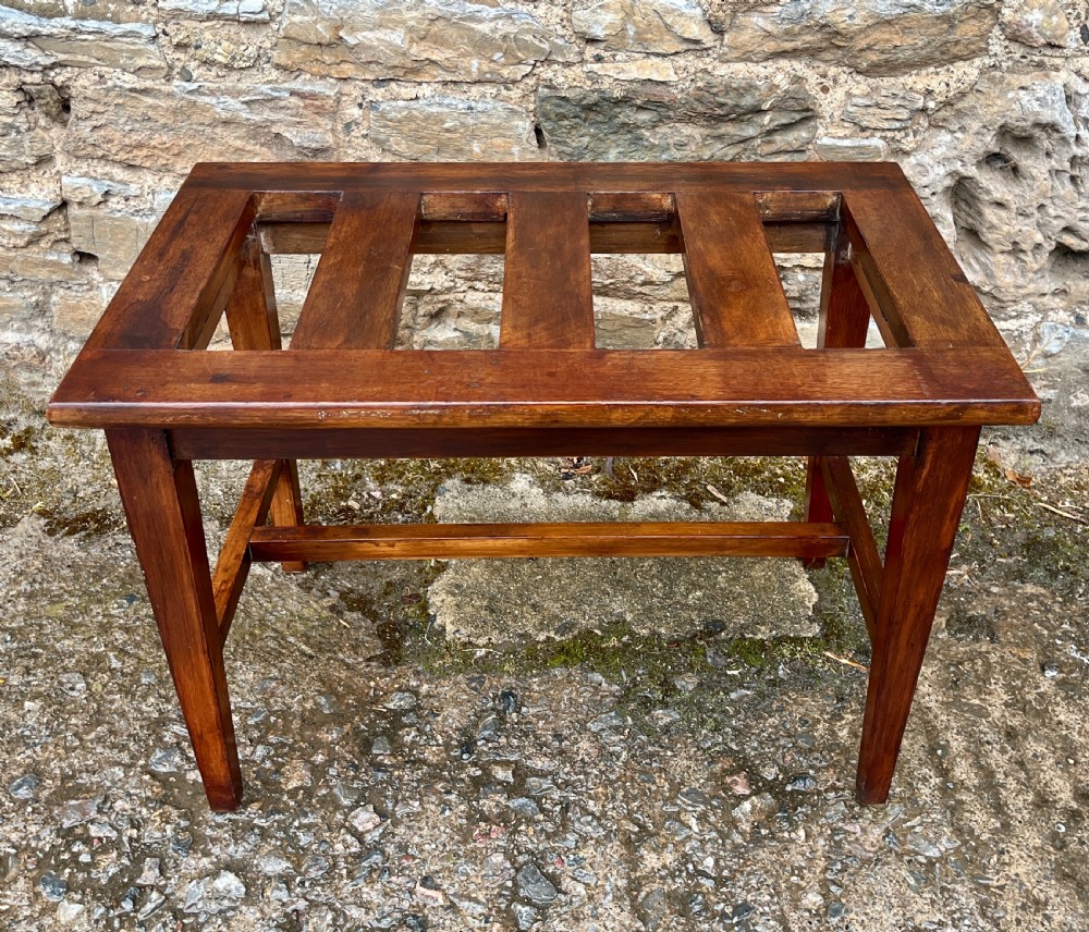 Antique Mahogany Luggage Rack