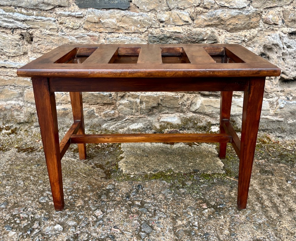 Antique Mahogany Luggage Rack View II