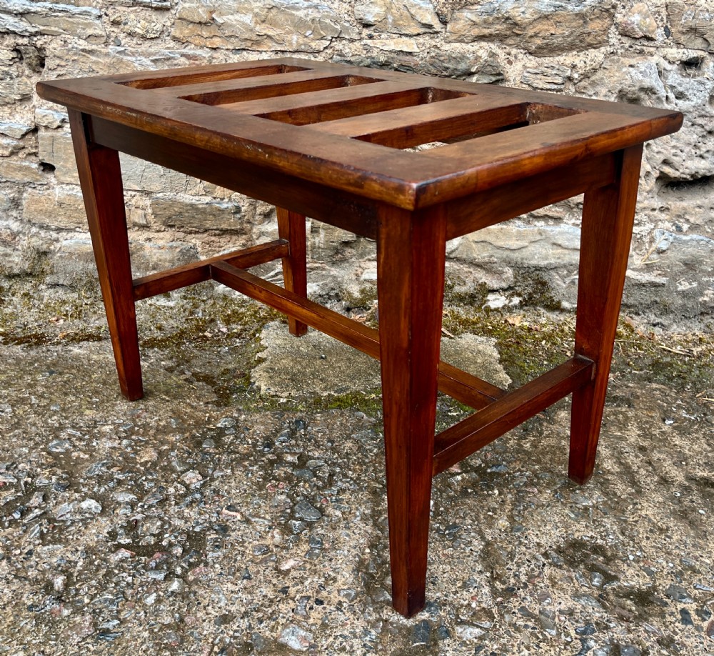 Antique Mahogany Luggage Rack View V