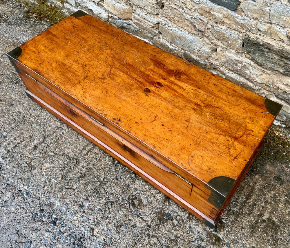 Large Antique Pine Military Chest View VIII