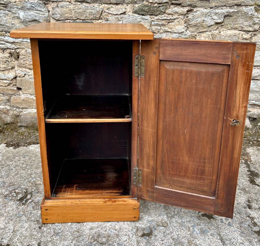 Edwardian Satin Walnut Pot Cupboard View V