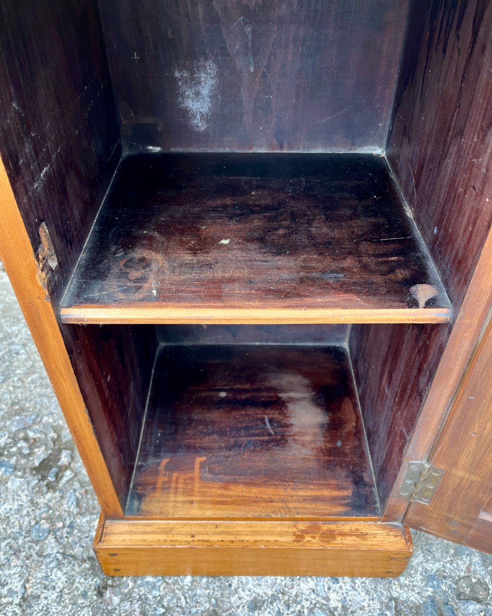 Edwardian Satin Walnut Pot Cupboard View X
