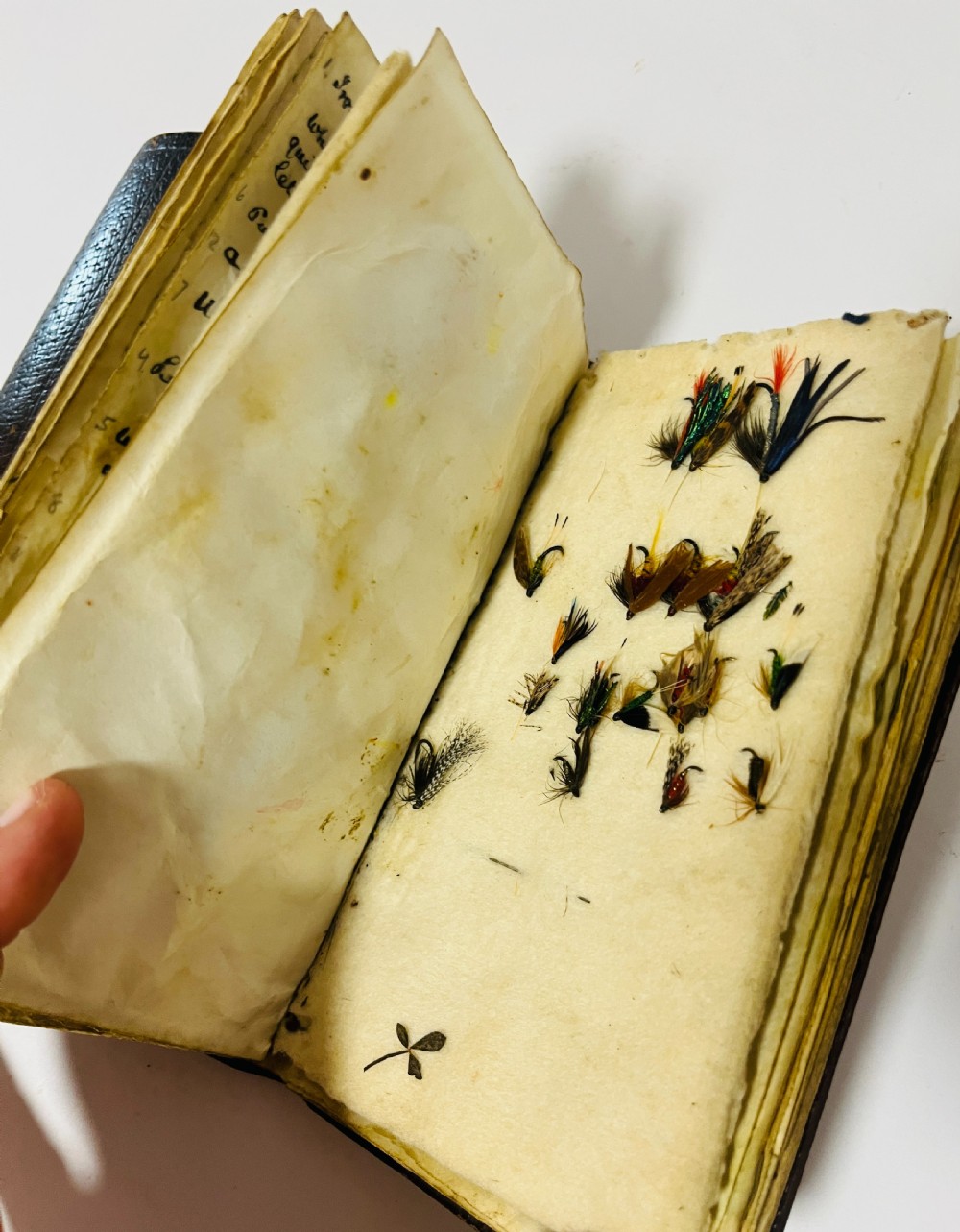 Antique Leather Fly Fishing Wallet View IX