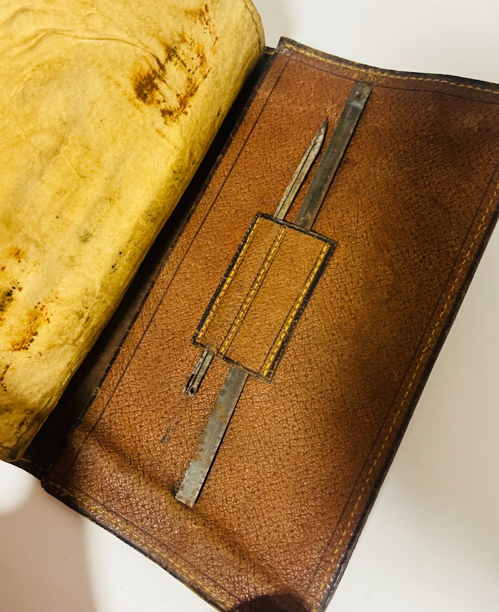Antique Leather Fly Fishing Wallet View XIV