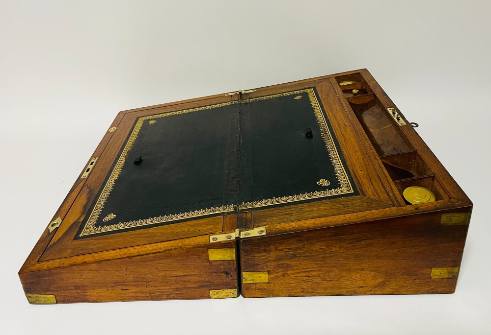 Antique Walnut Writing Slope with Secret Drawers View IV