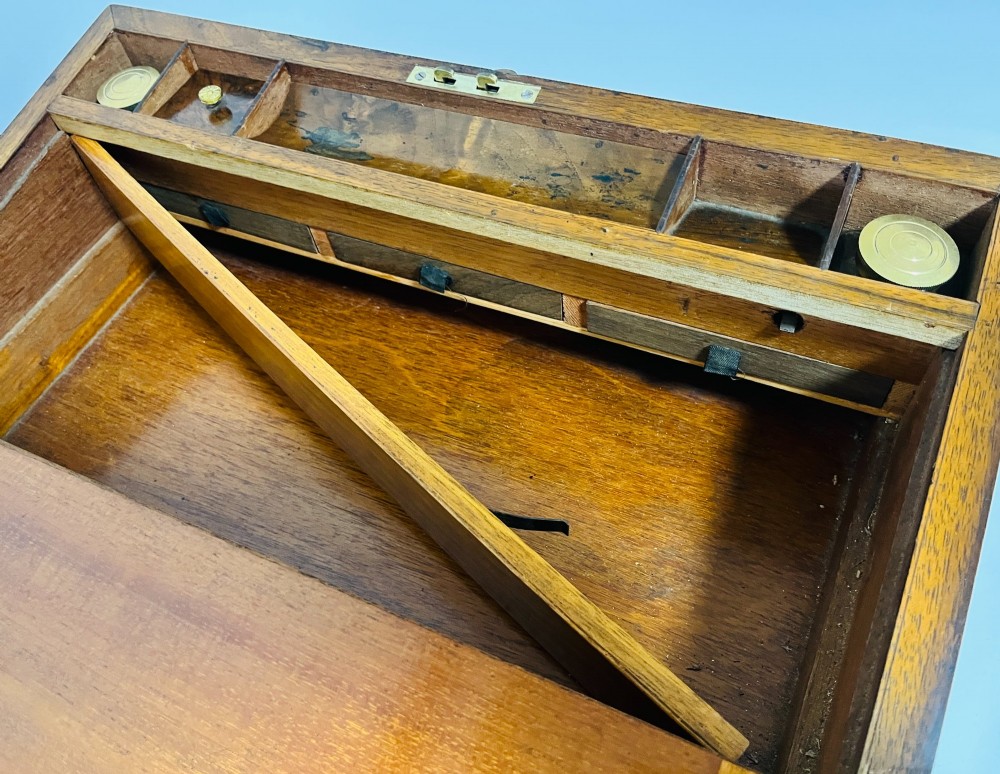Antique Walnut Writing Slope with Secret Drawers View VII