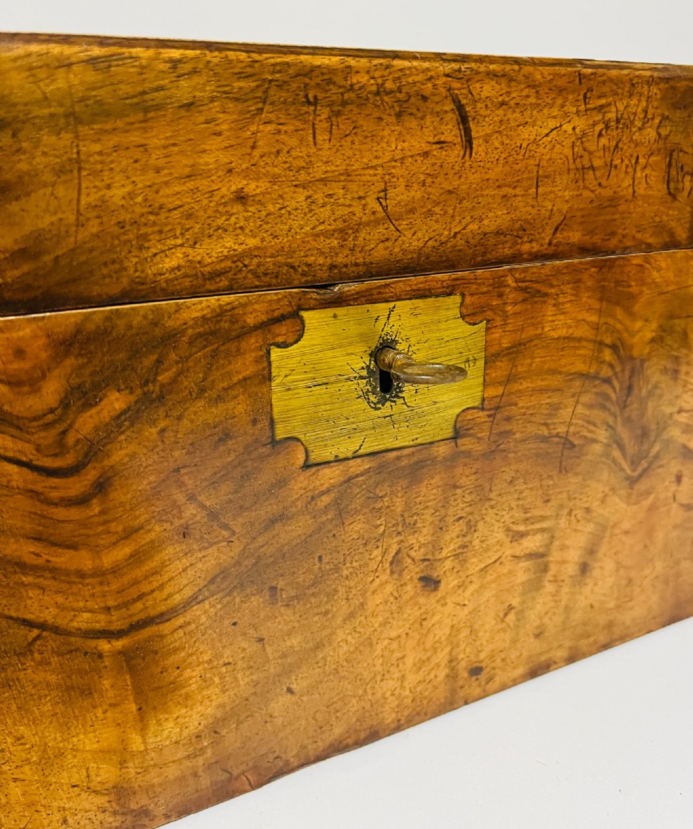 Antique Walnut Writing Slope with Secret Drawers View IX
