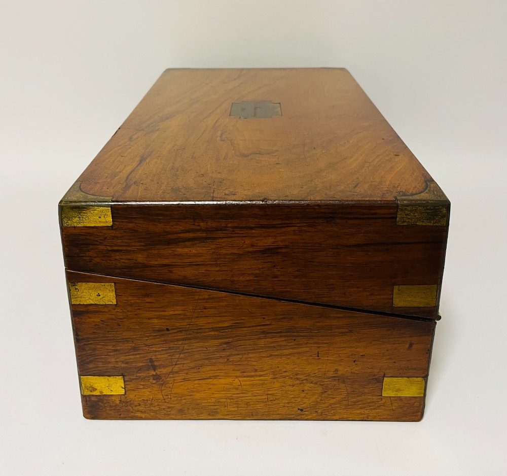 Antique Walnut Writing Slope with Secret Drawers View XI