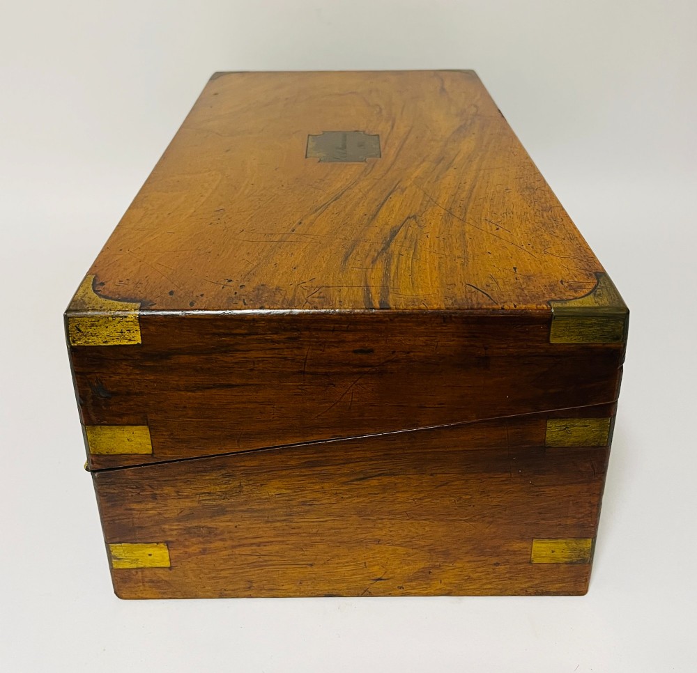 Antique Walnut Writing Slope with Secret Drawers View XIII