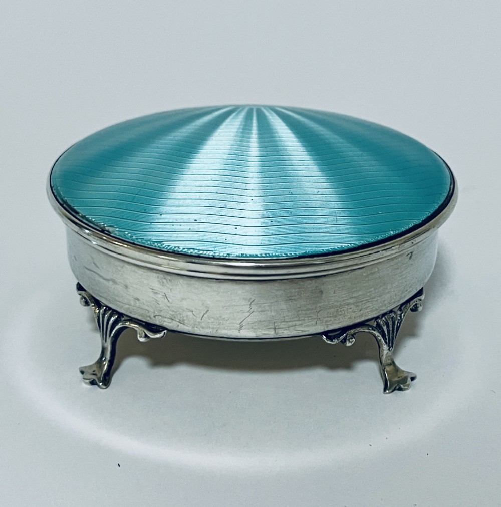 Art Deco Silver and Enamel Dressing Table Box View IV