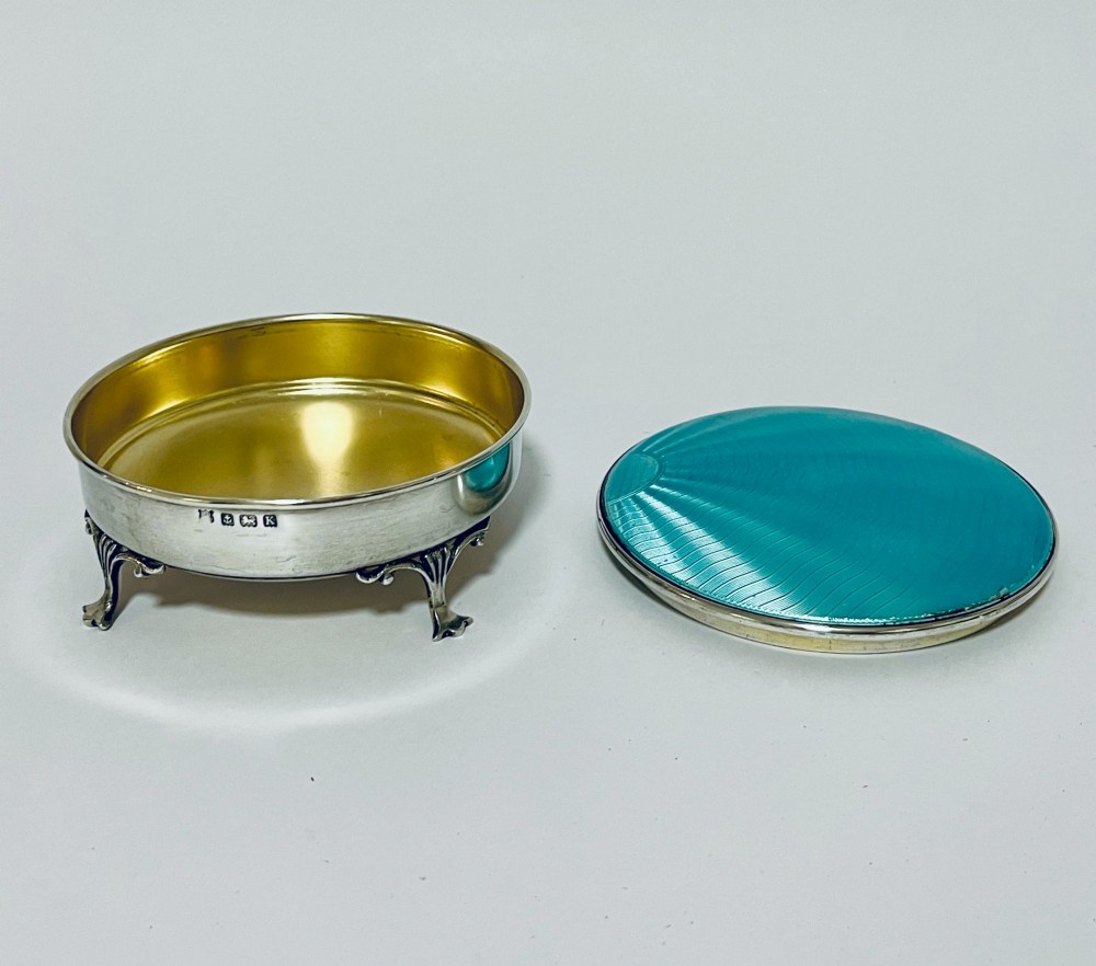 Art Deco Silver and Enamel Dressing Table Box View VII