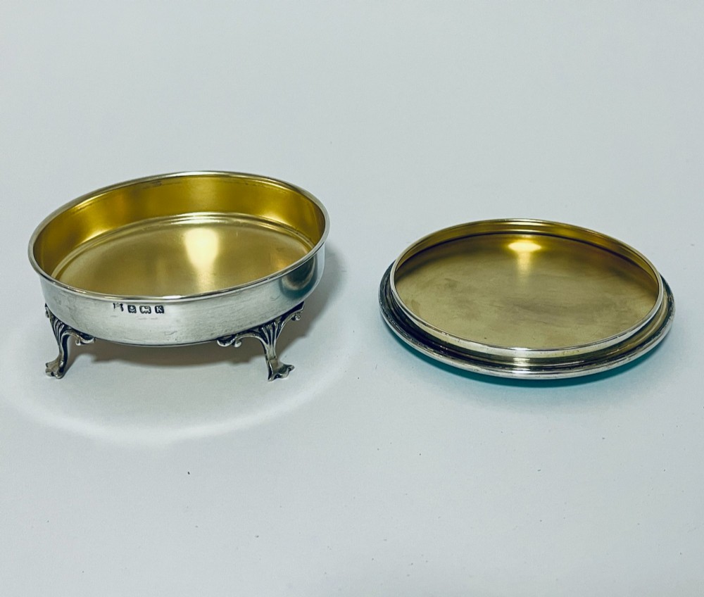 Art Deco Silver and Enamel Dressing Table Box View IX