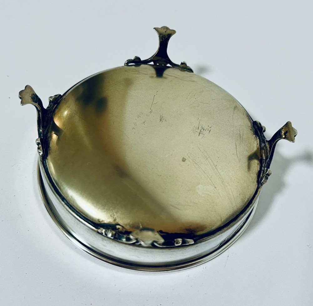 Art Deco Silver and Enamel Dressing Table Box View XII