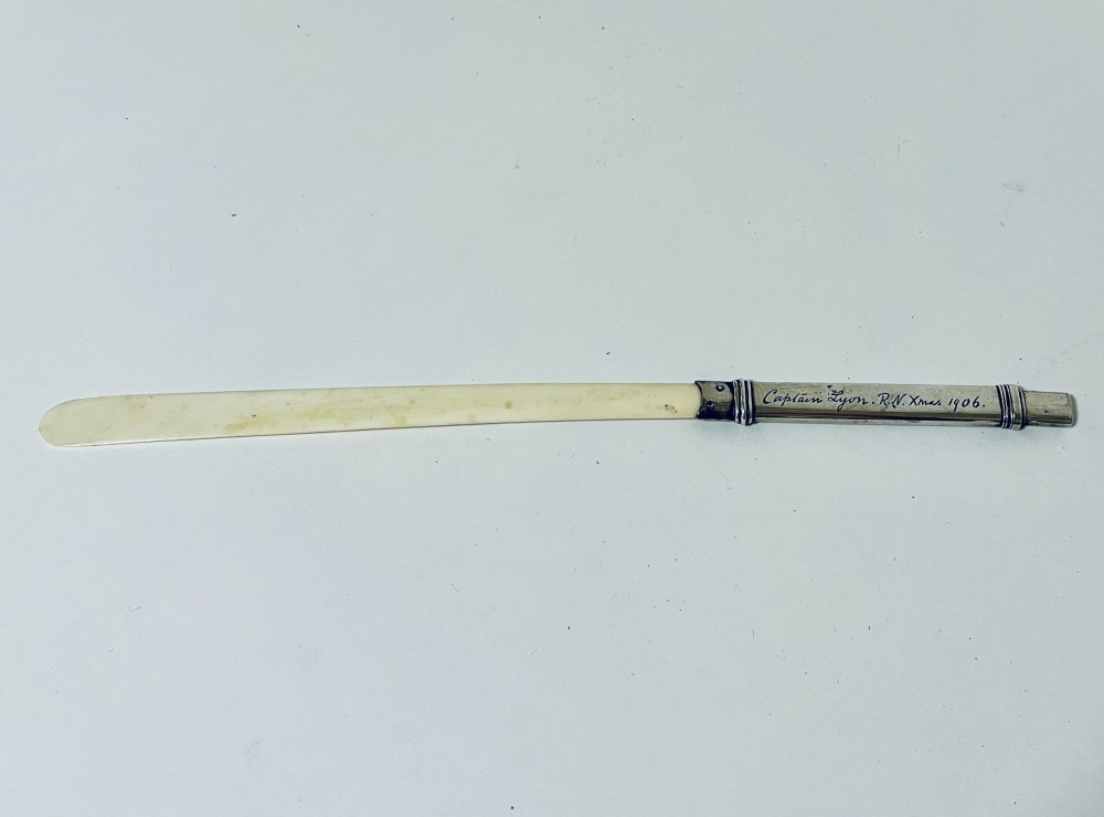 Antique Silver Page Turner With Pencil