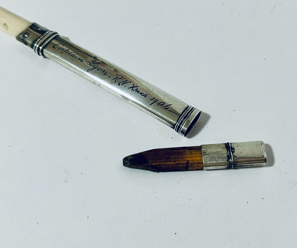 Antique Silver Page Turner With Pencil View III