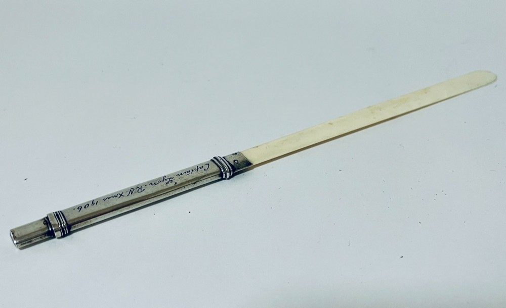 Antique Silver Page Turner With Pencil View IX