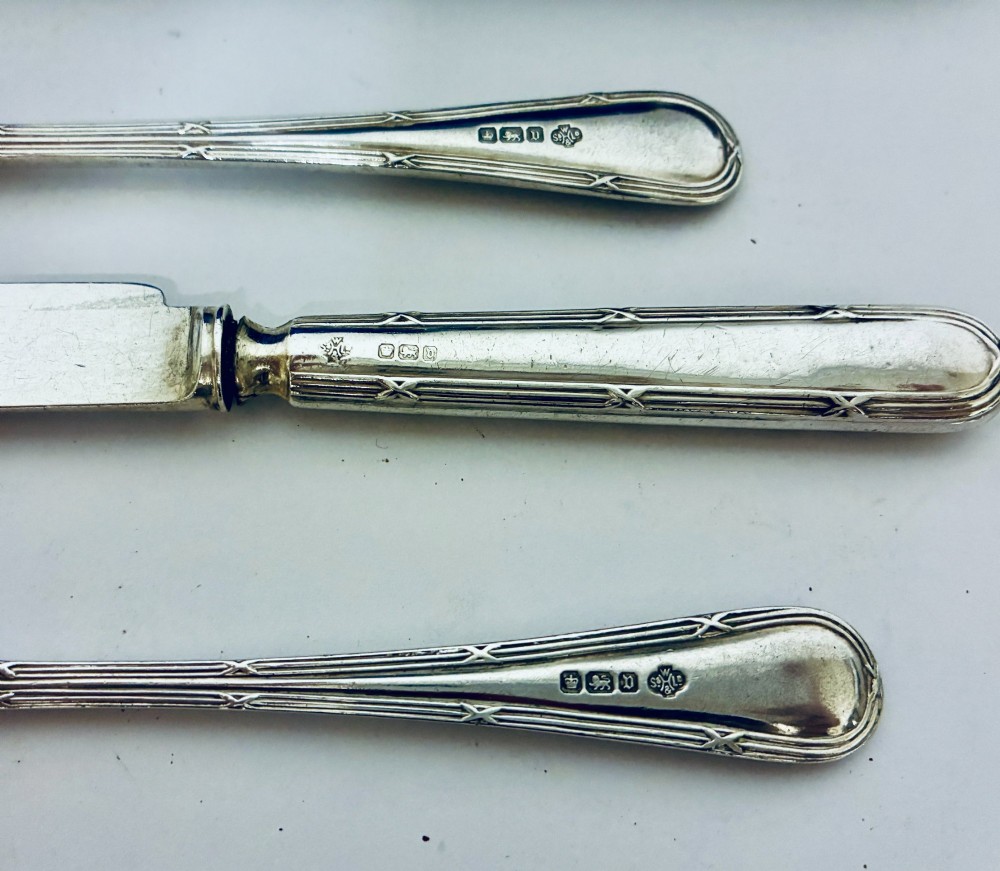 Antique Silver Christening Set View IV