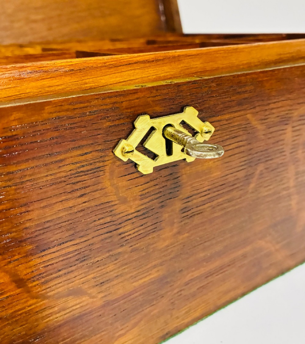 Antique Oak Collector's Box View V
