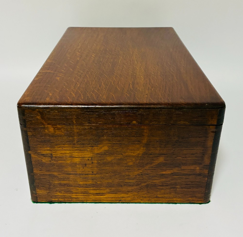 Antique Oak Collector's Box View VIII