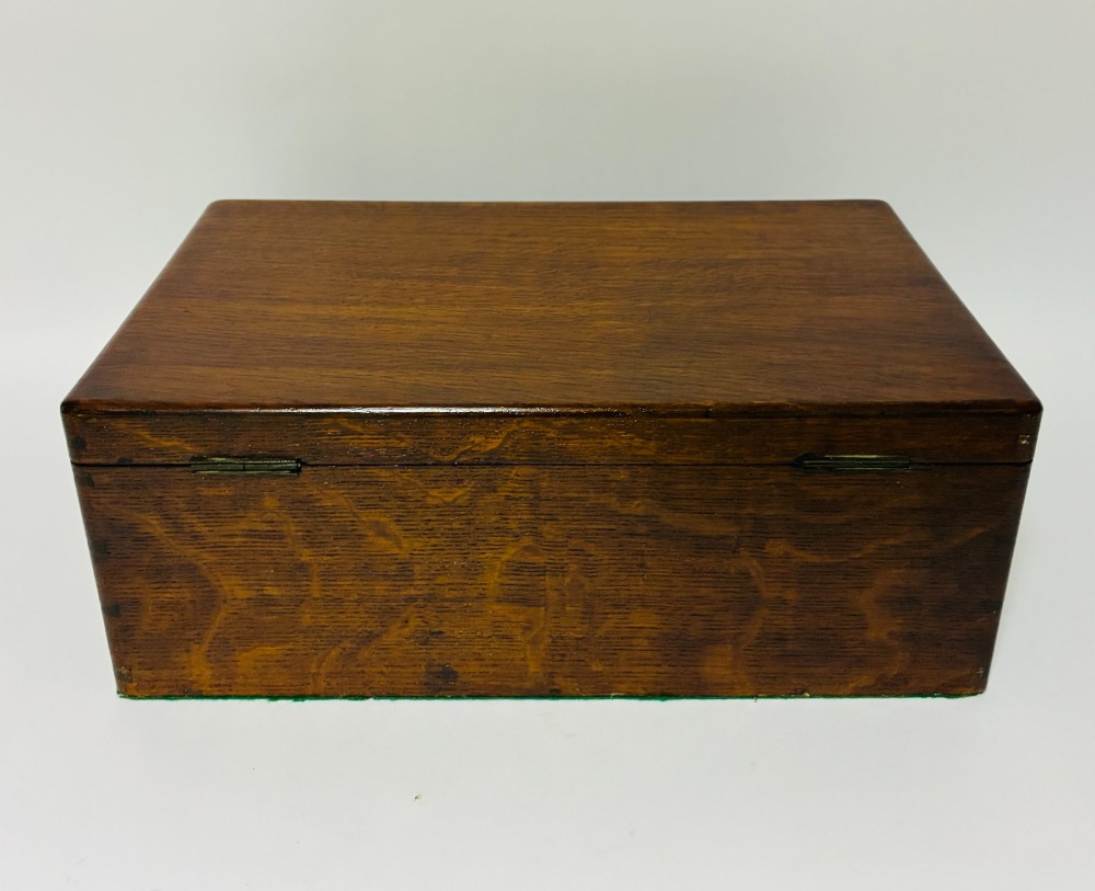 Antique Oak Collector's Box View IX
