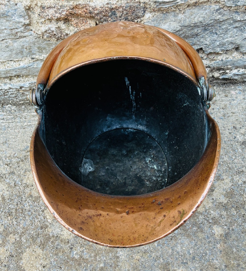 Victorian Copper Coal Scuttle View III