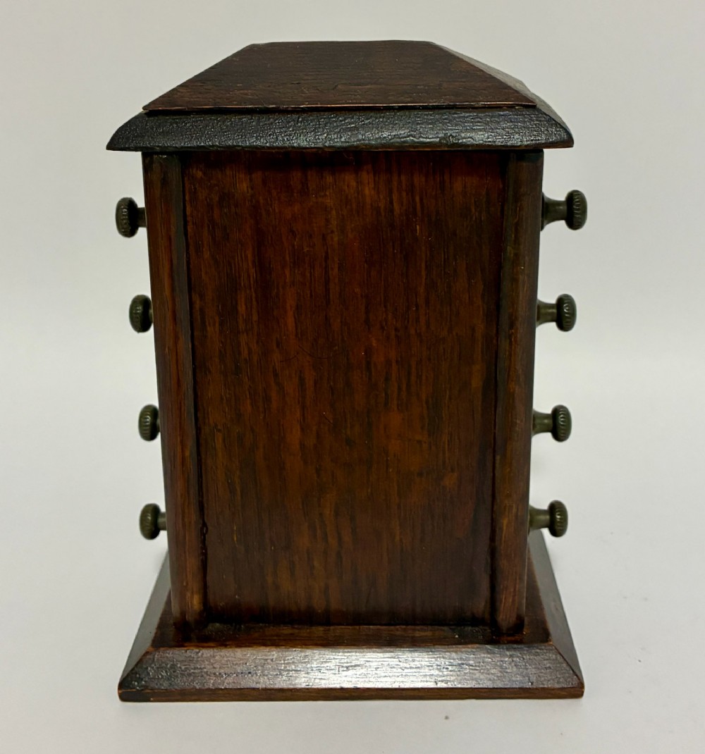 Edwardian Oak Perpetual Desk Calendar View V