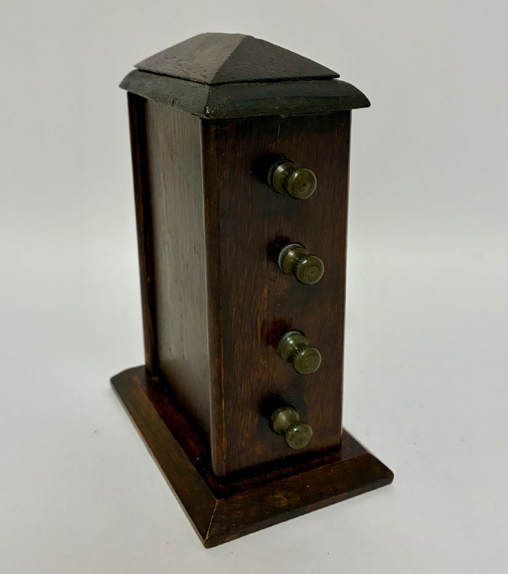 Edwardian Oak Perpetual Desk Calendar View VI