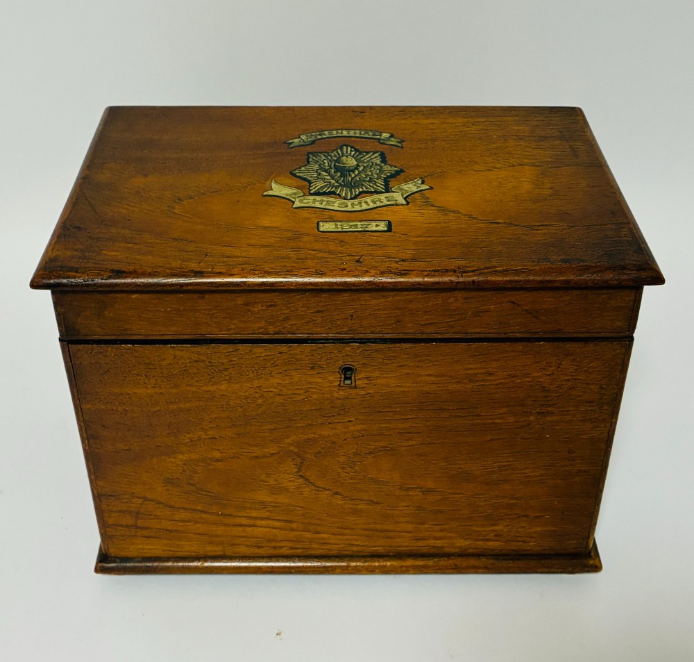 Cheshire Regiment WW1 Ditty Box