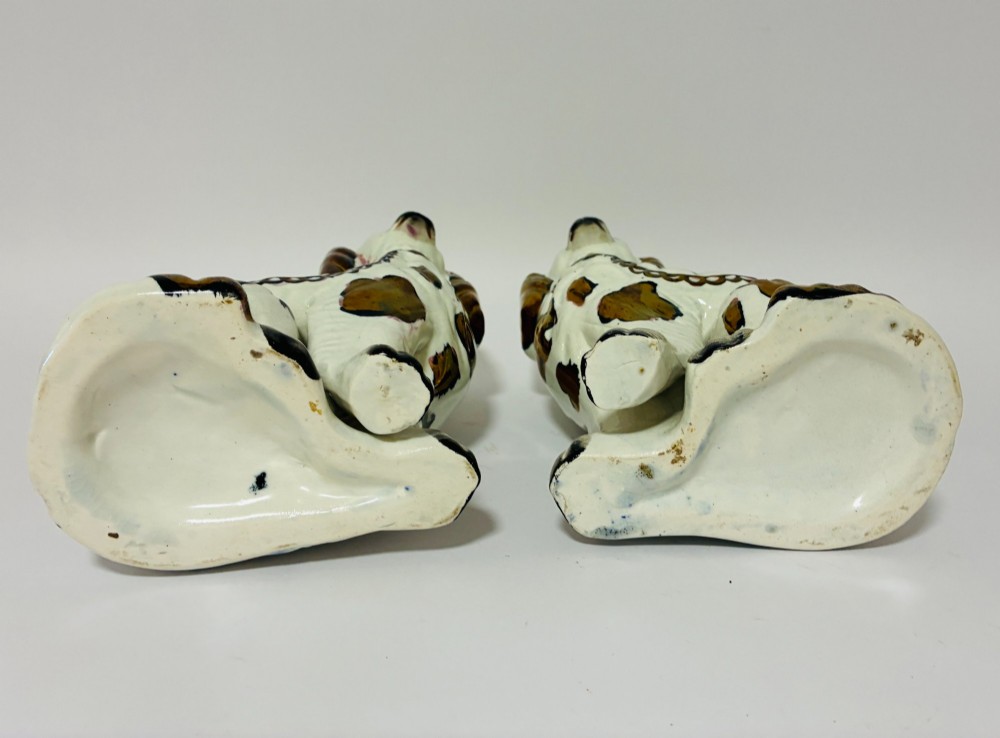 Pair of Victorian Staffordshire Dogs View VII