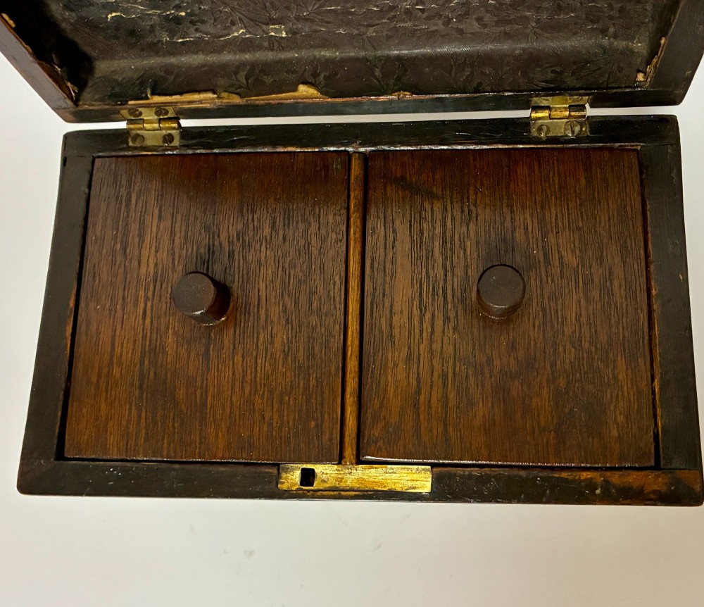 Antique Rosewood Tea Caddy View III