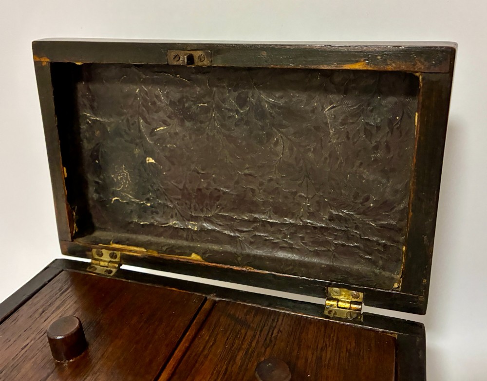 Antique Rosewood Tea Caddy View IV