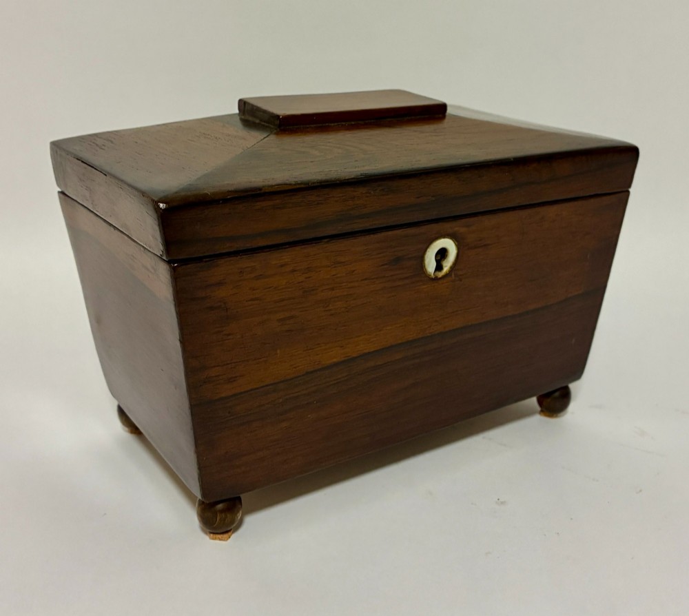 Antique Rosewood Tea Caddy View XI