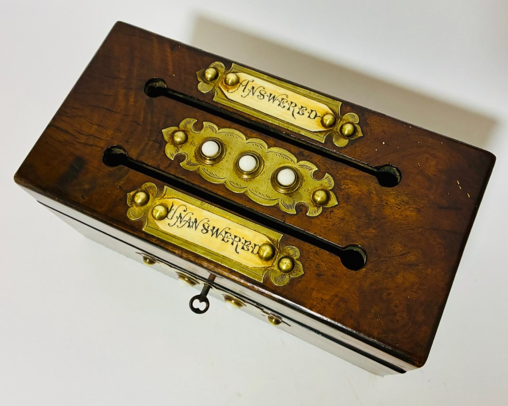 Victorian Walnut Correspondence Box View II