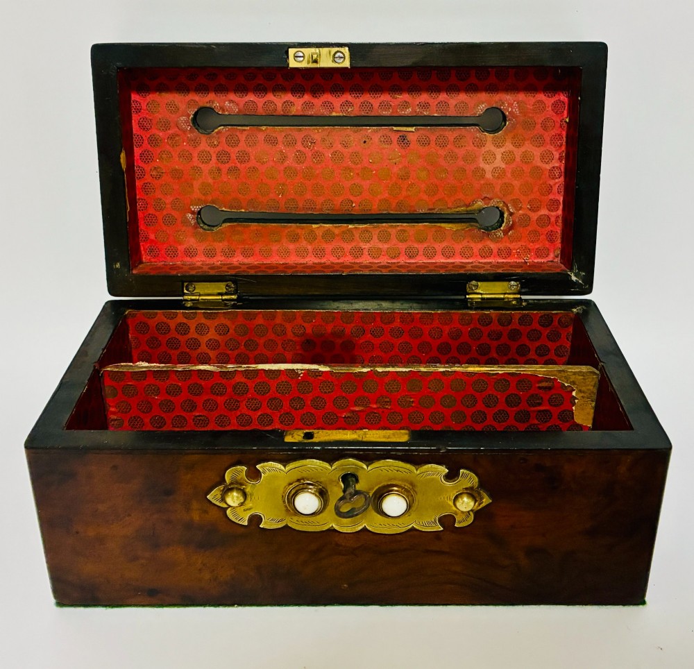 Victorian Walnut Correspondence Box View V