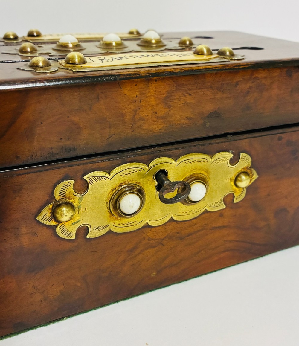 Victorian Walnut Correspondence Box View VI